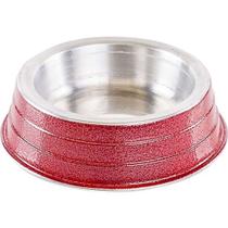 Comedouro Pesado Colorido Vermelho NF Pet