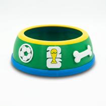 Comedouro Pet Copa 2026 Brasil Pote de Ração Verde e Amarelo para Cachorros e Gatos 18cm Comedouro Pet Copa 2026 Brasil Pote de Ração Verde e Amarelo para Cachorros e Gatos 18cm