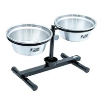 Comedouro Pet Duplo Elevado Ajustavél Anti Formiga 3L NF Pet