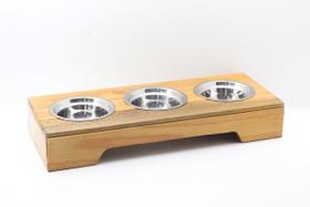 Comedouro Pet HG - modelo 2 - 3 tigelas
