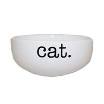 Comedouro Pet Injet Cerâmica Cat Branco para Gatos