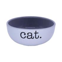 Comedouro Pet Injet Cerâmica Cat Cinza para Gatos Comedouro Pet Injet Cerâmica Cat Cinza para Gatos