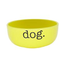 Comedouro Pet Injet Cerâmica Dog Amarelo para Cães - 390ml