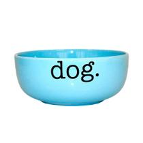 Comedouro Pet Injet Cerâmica Dog Azul para Cães - 190ml