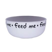 Comedouro Pet Injet Cerâmica Feed Me Cinza para Cães - 190ml