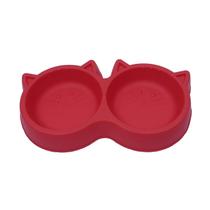 Comedouro Pet Injet Duplo Gato Luxo 240ml - para Gato