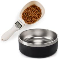 Comedouro Pet Inox 1L + Colher Medidora Balança Fitnes MADOG Comedouro Pet Inox 1L + Colher Medidora Balança Fitnes MADOG