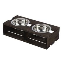 Comedouro Pet para Cães e Gatos com 2 Potes tamanho M Stolf Comedouro Pet para Cães e Gatos com 2 Potes tamanho M Stolf