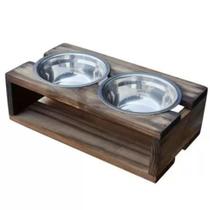 Comedouro Pet para Cães e Gatos com 2 Potes tamanho P Stolf Comedouro Pet para Cães e Gatos com 2 Potes tamanho P Stolf