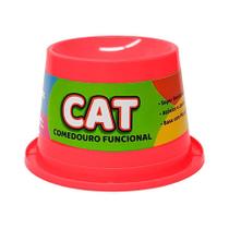 Comedouro Pet Toys Alto Antiformiga Rosa Neon para Gatos 250 ml