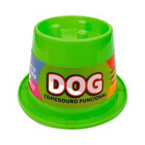 Comedouro Pet Toys Lento Antiformiga Verde Neon para Cães 250 ml