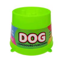 Comedouro Pet Toys Lento Verde Neon para Cães 250 ml