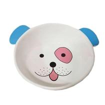 Comedouro Porcelana Face Dog Azul 350ml - The Pets