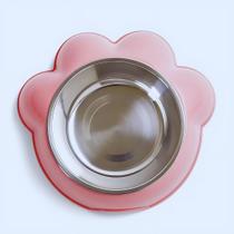 Comedouro Pote Vasilha de Ração Pata de Cachorro Rosa Comedouro Pote Vasilha de Ração Pata de Cachorro Rosa