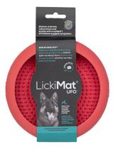 Comedouro Tapete De Com Ventosa Lickimat P/ Cães Ufo Rosa M - Lumare