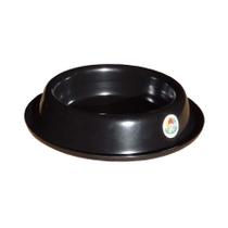 Comedouro Tigela Alumínio Preto para Cães e Gatos Vida Mansa - 200ml