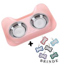 Comedouro Tigela Cachorro Antiderrapante Inox