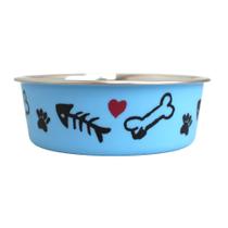 Comedouro Tigela para cães e gatos GermanHart Cutie Azul Pequeno