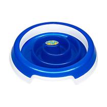 Comedouro Truqys Slow Food para Cães e Gatos Azul - Tamanho M
