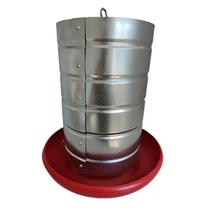 Comedouro Tubular 20kg p/ Frango Aves Galinha Faisão Prato Anti Desperdicio - AVIPET