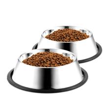 Comedouros para Cães WEDAWN em Aço Inoxidável Antiderrapantes, Kit com 2 Comedouros para Cães WEDAWN em Aço Inoxidável Antiderrapantes, Kit com 2