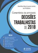 Comentários às principais decisões trabalhistas de 2018