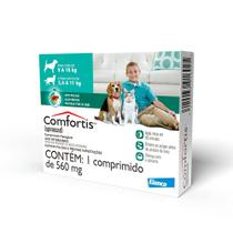 Comfortis Elanco 560 mg para Cães de 9 a 18 Kg e Gatos de 5,4 Kg a 11kg - 1 Comprimidos