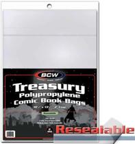 Comic Bags BCW Resealable Treasury Pack de 100% sem ácido