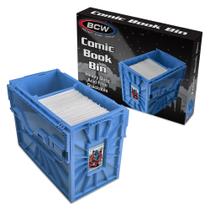 Comic Book Bin BCW Short Holds 150 Comics Plastic Blue Comic Book Bin BCW Short Holds 150 Comics Plastic Blue