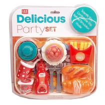 Comida Brincar Kit Cupcakes Croissant Batata Frita Ly8703-