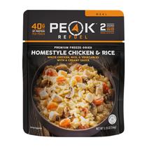 Comida de acampamento liofilizada Peak Refuel Homestyle Chicken & Rice