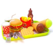 Comida de Brincar Kit de Fast Food e Sobremesa 8813 - Dorémi