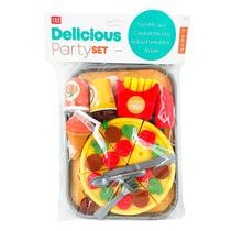 Comida de Brincar Kit de Fast Food Prato e Talheres LY8713 - Dorémi
