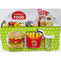Comida de Brincar Kit de Hambúeguer Batata Frita Refri 8807 - Dorémi