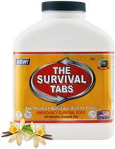Comida de emergência The Survival Tabs 15 dias 180 comprimidos de baunilha Comida de emergência The Survival Tabs 15 dias 180 comprimidos de baunilha