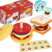 Comida falsa Toy GLIBBUL Toddler Montessori com blocos empilháveis