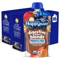 Comida orgânica para bebês Happy Baby Digestive Blends, bolsa de 113 ml x16 Comida orgânica para bebês Happy Baby Digestive Blends, bolsa de 113 ml x16