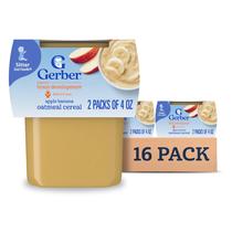 Comida para bebês Gerber Stage 2, maçã e banana, pacote com 16