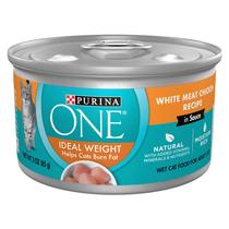 Comida para gatos Purina ONE Natural Weight Control White Chicken 85g