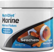 Comida para peixes Seachem Nutridiet Marine Flakes 50g com probióticos Comida para peixes Seachem Nutridiet Marine Flakes 50g com probióticos