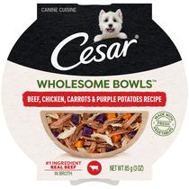 Comida úmida para cães Cesar Wholesome Bowls Carne/Frango 90g x10