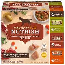 Comida úmida para cães Nutrish Rachael Ray Natural, 227 ml, pacote com 6