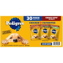 Comida úmida para cães Pedigree Choice Cuts in Gravy 30x100g para adultos