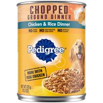 Comida úmida para cães Pedigree, jantar moído picado, frango 3,9 L