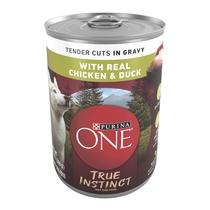 Comida úmida para cães Purina ONE True Instinct Chicken & Duck 390mL x12