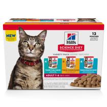 Comida úmida para gatos Hill's Science Diet para adultos 1-6 2,8 onças x 12