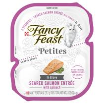 Comida Úmida Purina Fancy Feast Gourmet Salmão para Gatos - Pacote com 12 (80g cada)
