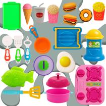 Comidinha Brinquedo Peixe Sorvet Cozinha Fogão Panela Lanche