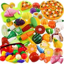 Comidinha Crec Fruta De Cortar Velcr Brinquedo Infantil 28pç