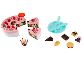 Comidinha de Brinquedo Creative Fun - Bolo de Aniversário de Morango Multikids 20 Peças